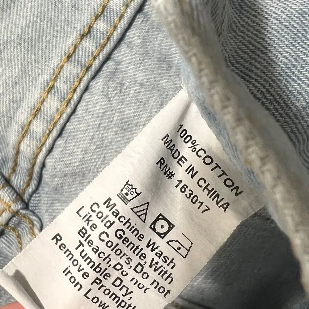 Princess Polly Women’s 4 (28x25) Straight Leg High Rise Ripped Denim Jeans - Picture 11 of 11